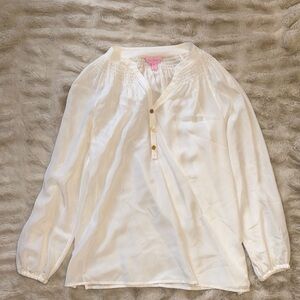 Lilly Pulitzer White Blouse